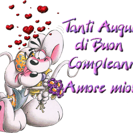Tanti auguri di buon compleanno amore mio.