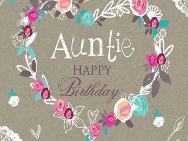 Auntie happy birthday (Zietta Buon Compleanno)