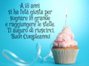 A 18 anni si ha l'età giusta per sognare in grande e raggiungere le stelle. Ti auguro di riuscirci.Buon compleanno!