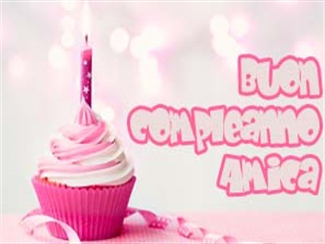 Buon compleanno amica