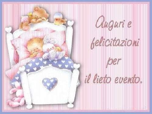 Auguri e felicitazioni per il lieto evento