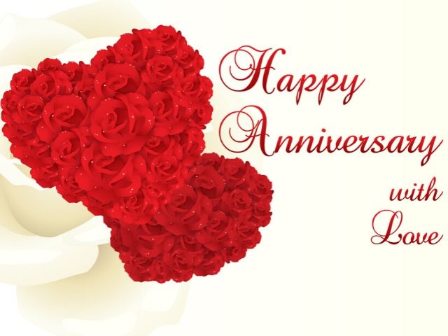 Happy anniversary with love (buon anniversario con amore)