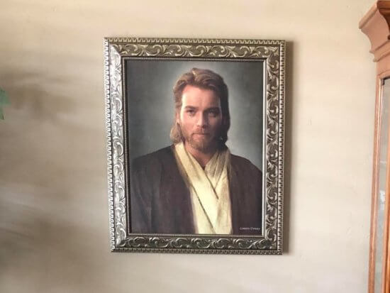 Un quadretto con Obi-Wan Jesus
