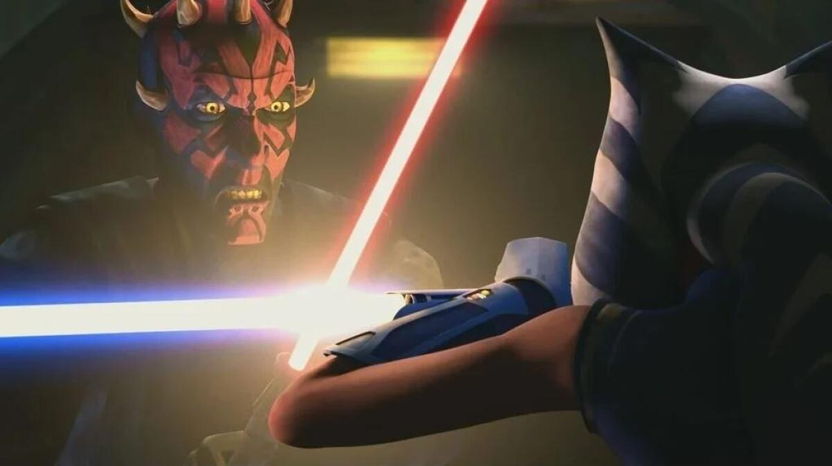The Clone Wars: tutti gli splendidi riferimenti del decimo episodio! - Maul contro Ahsoka in "The Phantome Apprentice".
© Disney