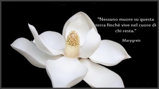 Nessuno muore su questa Terra finché vive nel cuore di chi resta.