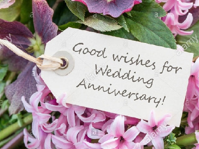 Good wishes for Wedding Anniversary (Auguri per l'anniversario di matrimonio)