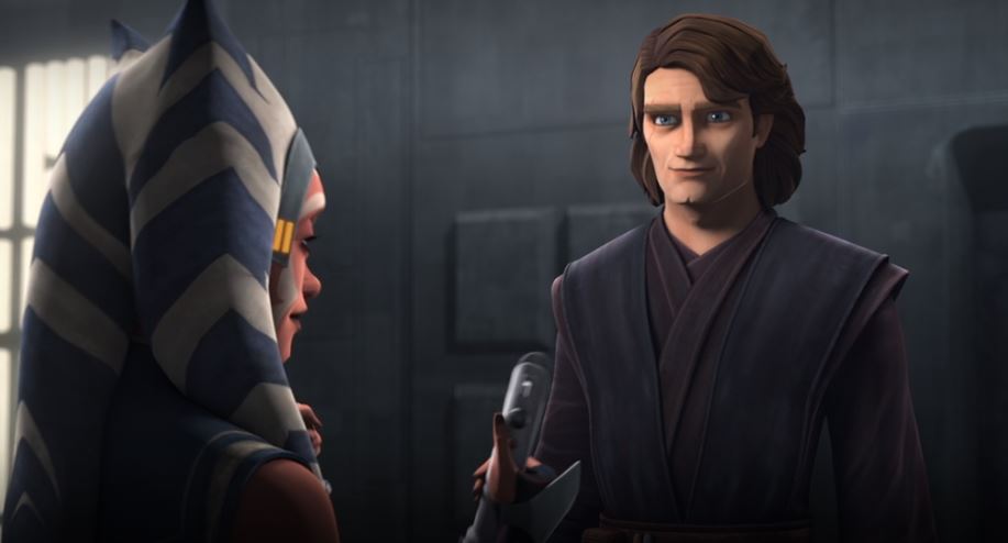 Anakin consegna ad Ahsoka le spade laser