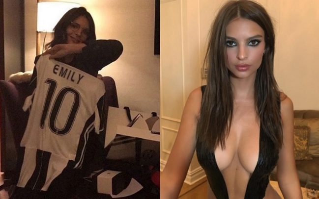 Emily Ratajkowski testimonial della Juventus