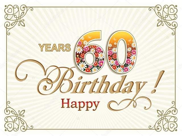 Buon compleanno per i tuoi 60 anni!
