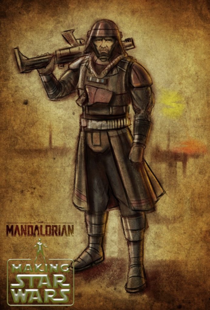 La Concept Art del personaggio di Michael Biehn