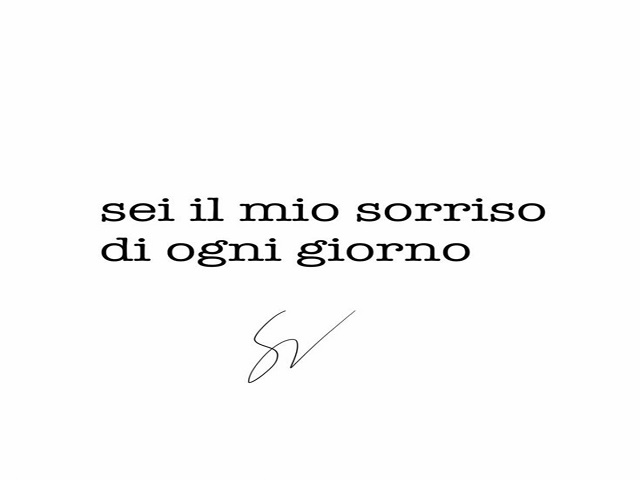 Sei il mio sorriso di ogni giorno