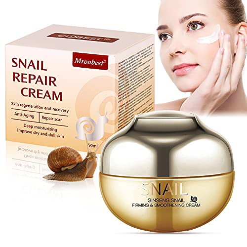 Crema Bava di Lumache - Idrata e Tonifica la Pelle, Idratante, Riduce le Rughe e le Linee Sottili - 50ml
