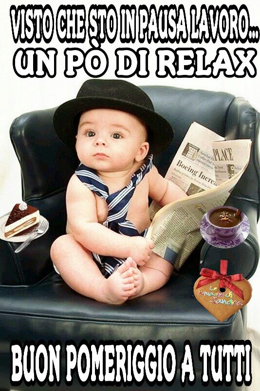 Visto che sto in pausa lavoro..un po di relax! Buon pomeriggio a tutti