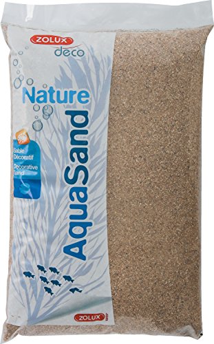 Zolux Ghiaia Naturale per Acquario Sabbia di Fiume di 1 a 4 mm di granulométrie – 5 kg