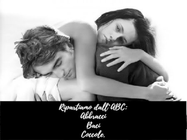 Ripartiamo dall’ABC:AbbracciBaciCoccole.