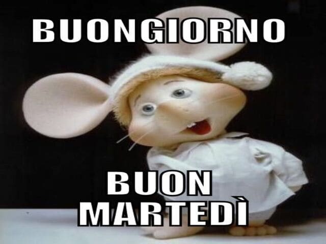 Buon Martedì, ce la possiamo fare...