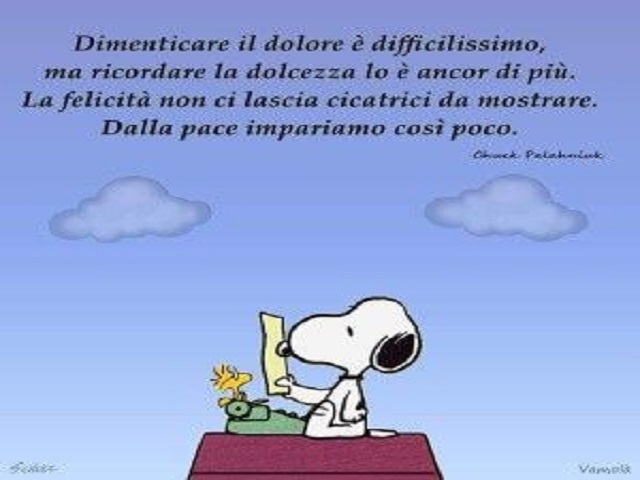 Dimenticare il dolore è difficilissimo, ma ricordare la dolcezza lo è ancor di più. La felicità non ci lascia cicatrici da mostrare. Dalla pace impariamo così poco.