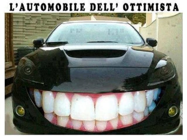 L'automobile dell'ottimista.