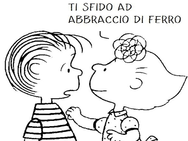 Ti sfido ad abbraccio di ferro!