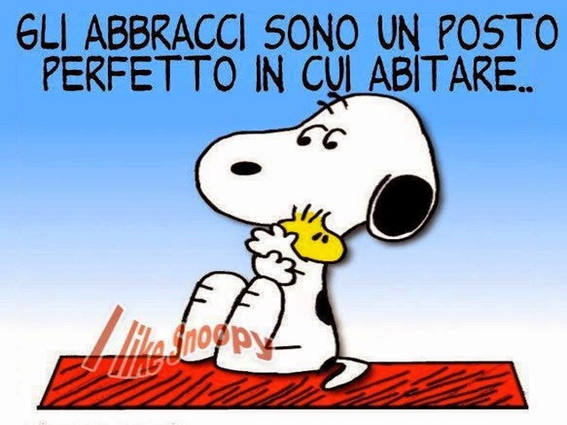 Gli abbracci sono un posto perfetto in cui abitare.