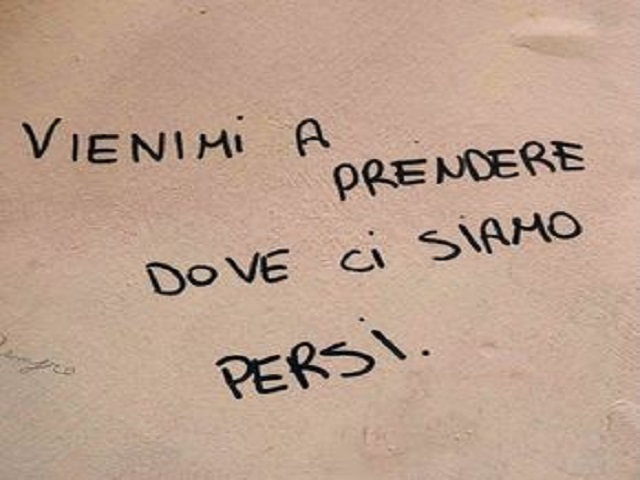 Vienimi a prendere dove ci siamo persi.