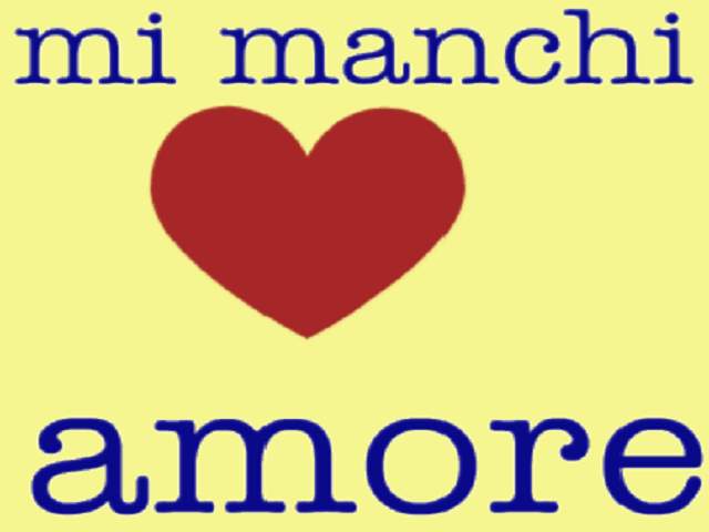 Mi manchi amore