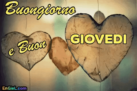 Buongiorno e buon giovedì