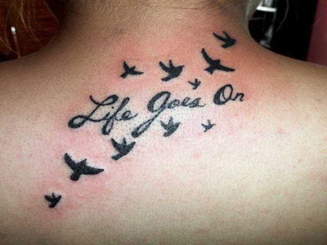 Life goes on. (La vita va avanti.)