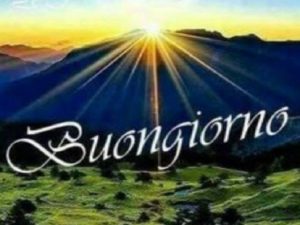Buongiorno.