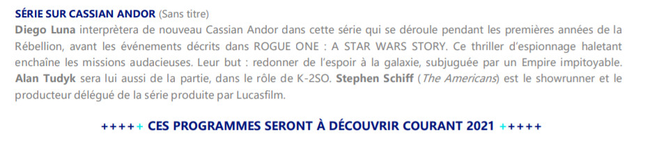 Paragrafo sulla serie di Cassian Andor