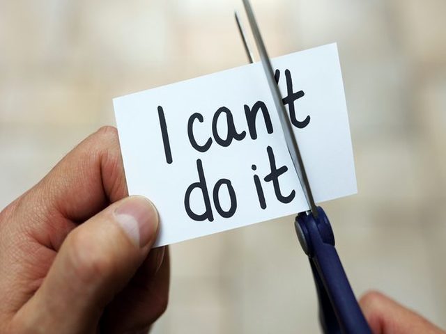 I can('t) do it. ((non) Posso farcela)