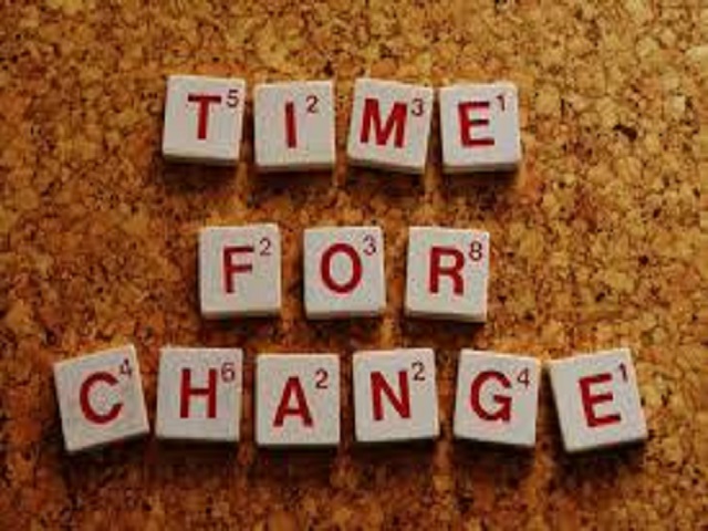 Time for change (Tempo di cambiamento)