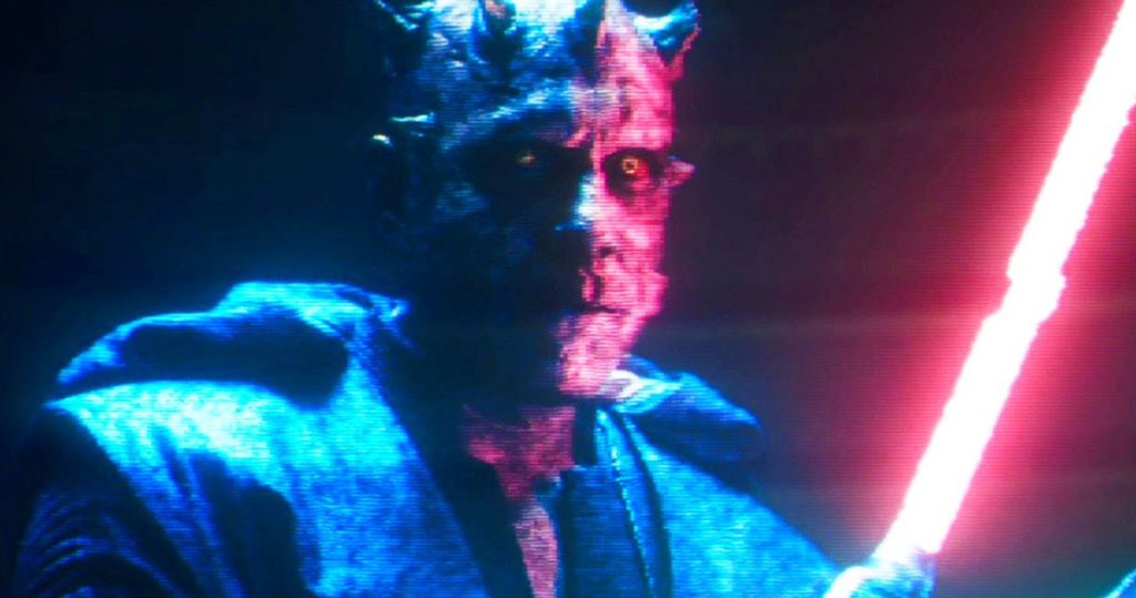 L'ologramma di Maul in "Solo".Da: tripplenerd