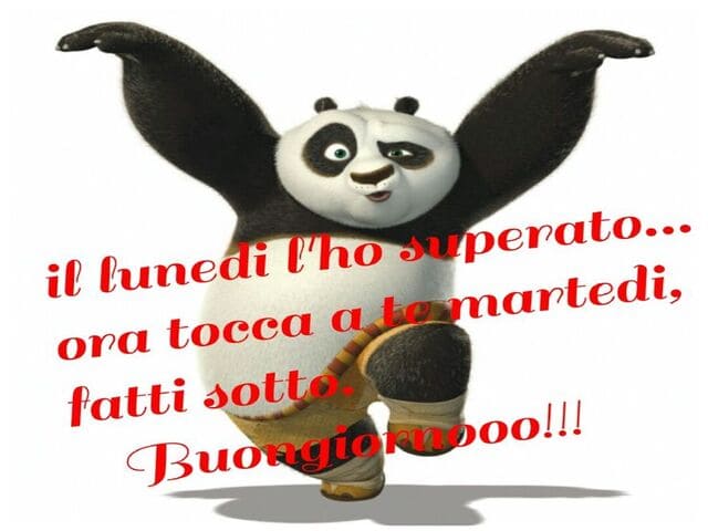 Il Lunedì l'ho superato, ora tocca a te Martedì, fatti sotto. Buongiorno!!!