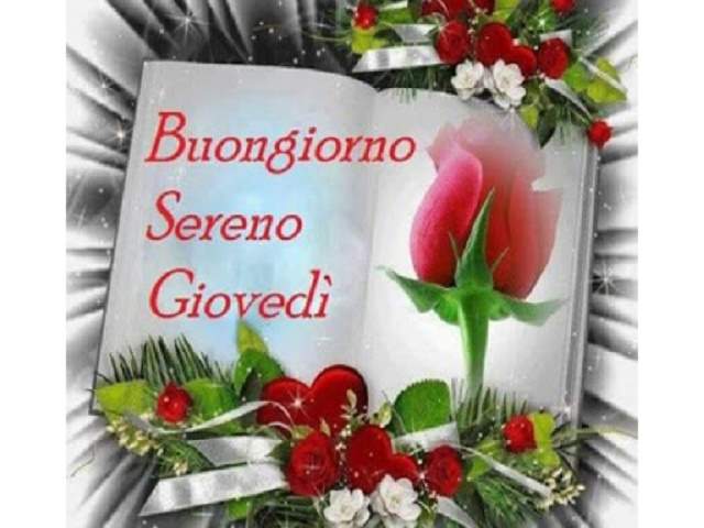 Buongiorno sereno giovedì