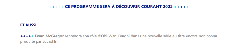 Disney Plus France Serie Obi-Wan Kenobi