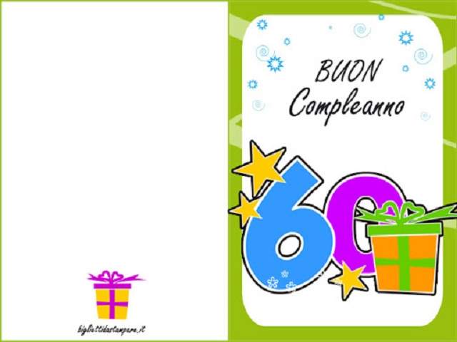 Buon compleanno 60