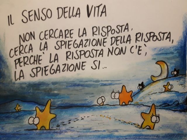 Il senso della vita: non cercare la risposta cerca la spiegazione perché la risposta non c'è la spiegazione si...