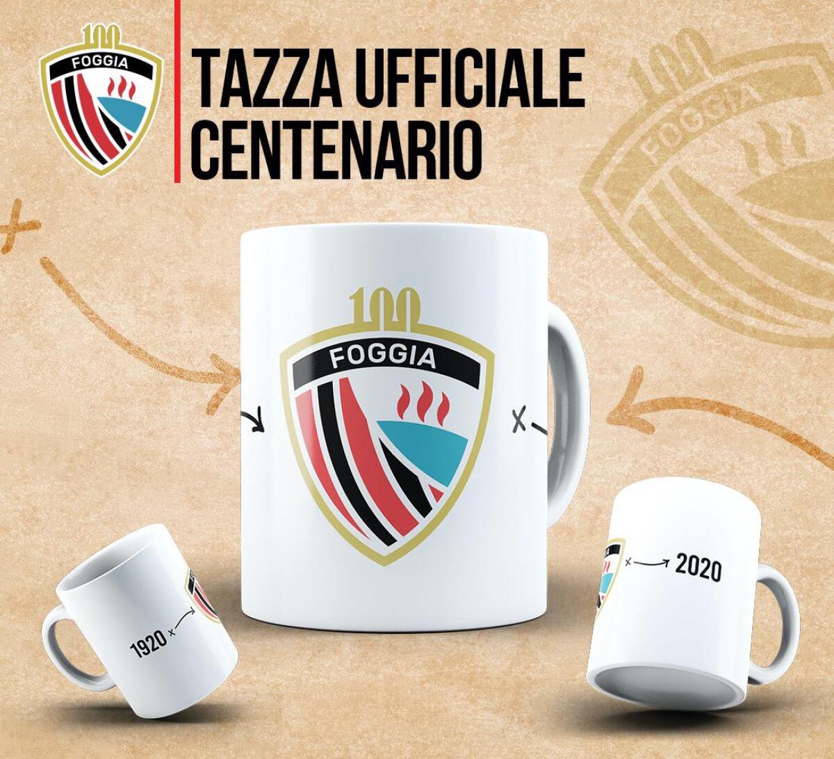 Calcio Foggia, ecco la tazza ufficiale del Centenario - 