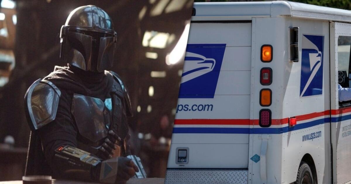 Star Wars: in America c'è un corriere che fa le consegne con un elmo mandaloriano - Mando arriva in città.
Da: cb