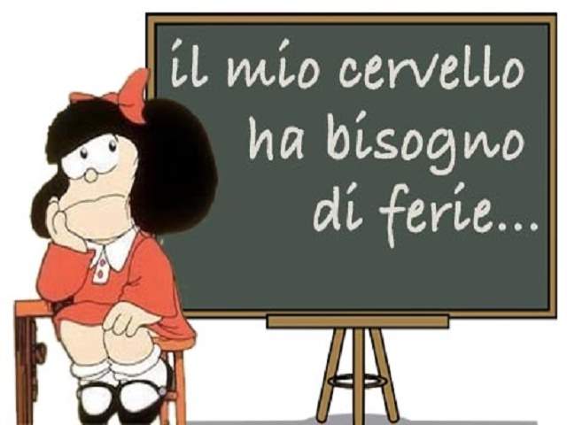 Il mio cervello ha bisogno di ferie...
