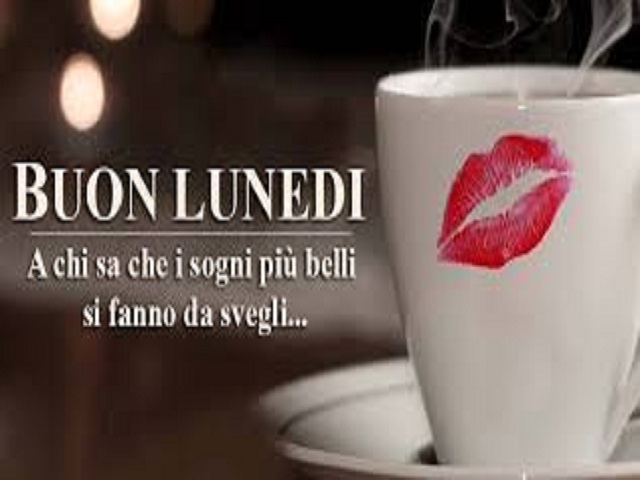 Buon Lunedì a chi sa che i sogni più belli si fanno da svegli...
