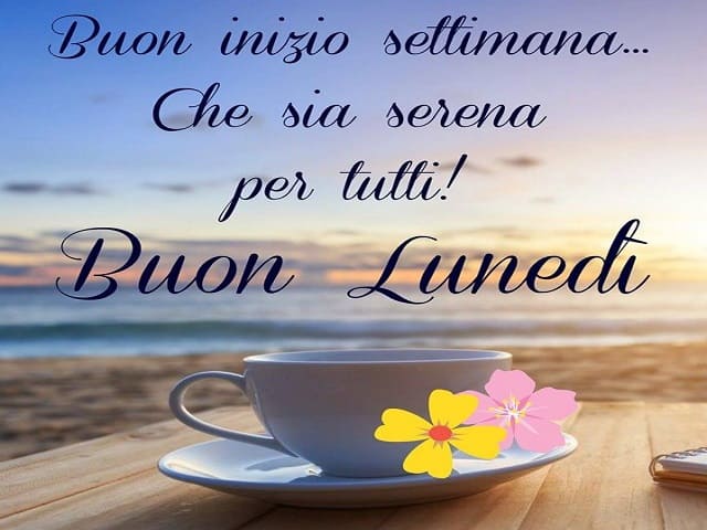 Buon inizio settimana... Che sia serena per tutti! Buon Lunedì.