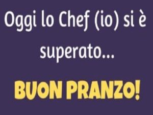 Oggi lo chef (io) si è superato...Buon pranzo!