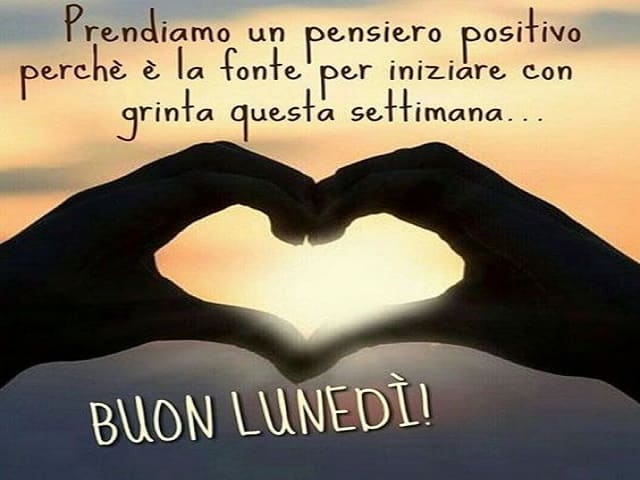 Prendiamo un pensiero positivo perchè è la fonte per iniziare con grinta questa settimana... Buon lunedì.