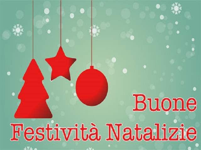 Buone festività natalizie.