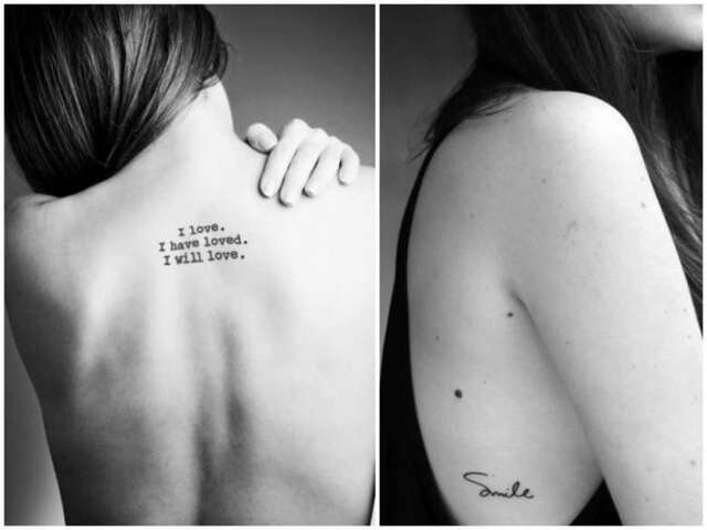 I love. I have loved. I will love. (Amo, sono stata amata, amerò)