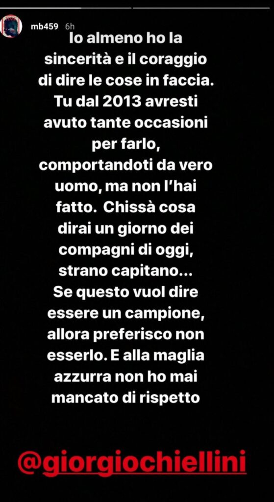 crediti: profilo Instagram Mario Balotelli (@mb459)
