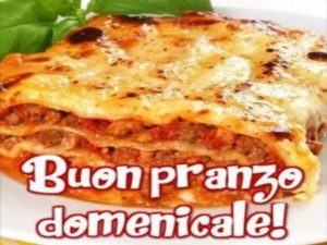Buon pranzo domenicale!