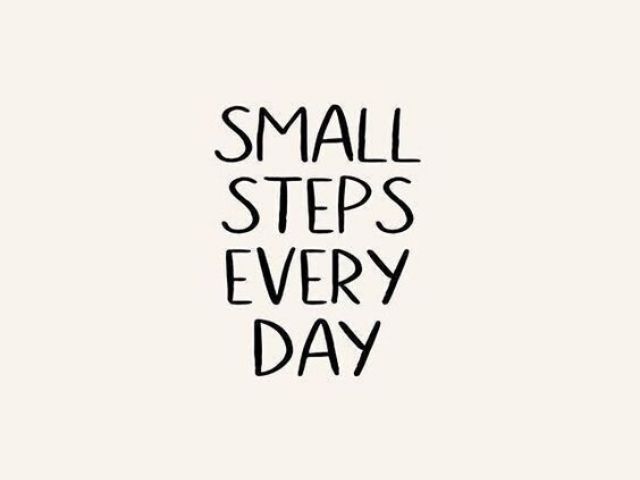 Small steps every day (Piccoli passi ogni giorno)
